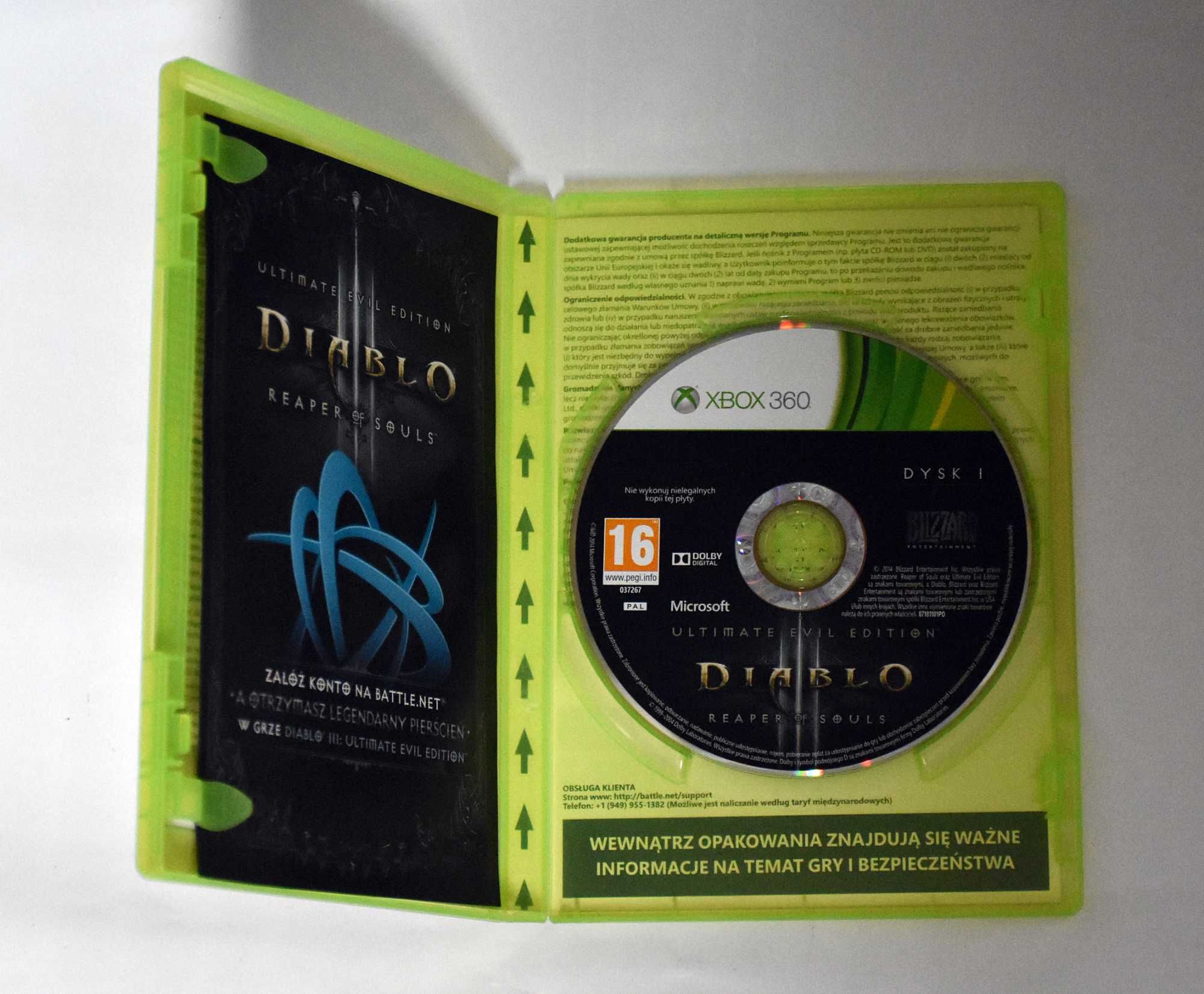 Gra Diablo III Reaper of Souls z polskim lektorem na xbox 360 !