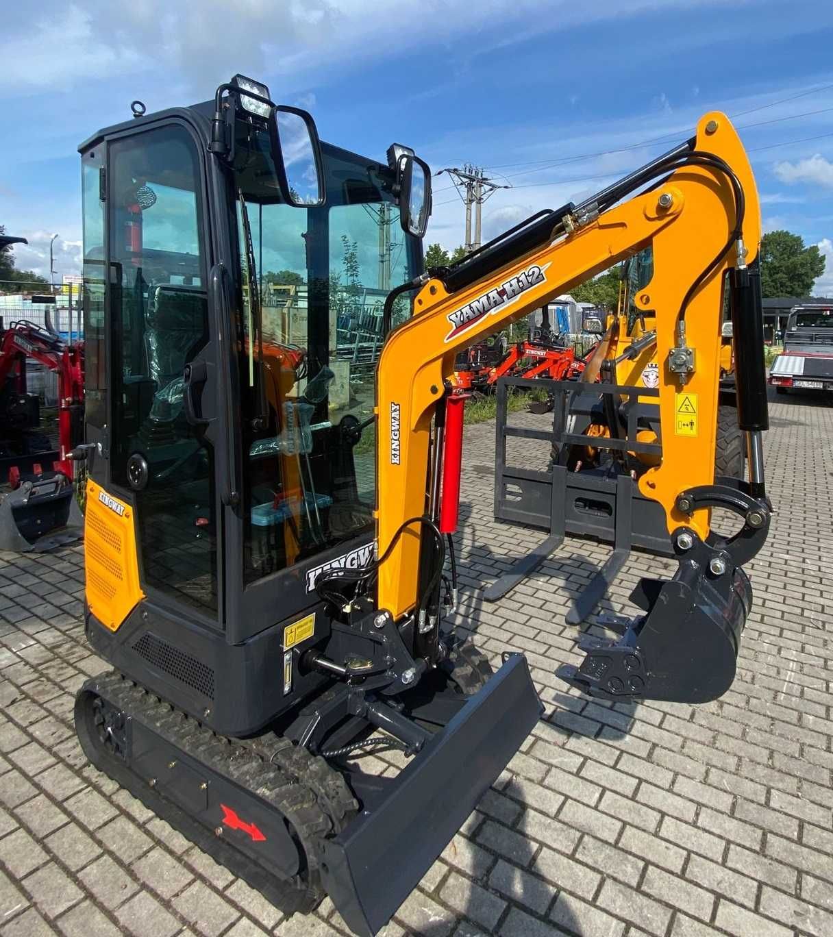 NOWA YANMAR Minikoparka H12 JOYSTICKI 1290kg KABINA Ramię Skrętne