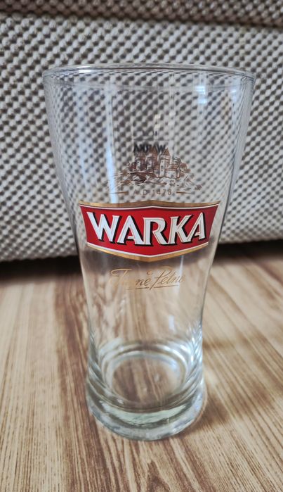 Kolekcjonerska szklanka do piwa Warka birofilistyka
