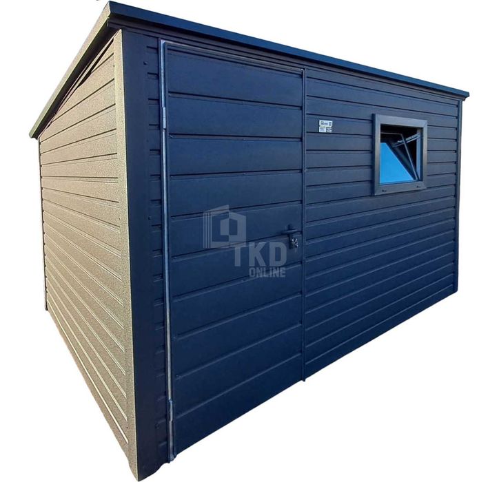 Schowek - domek ogrodowy 3,5x2,5m - Drzwi - okno dach TKD251
