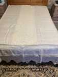 Colcha em linho/puro com renda duas almofadas