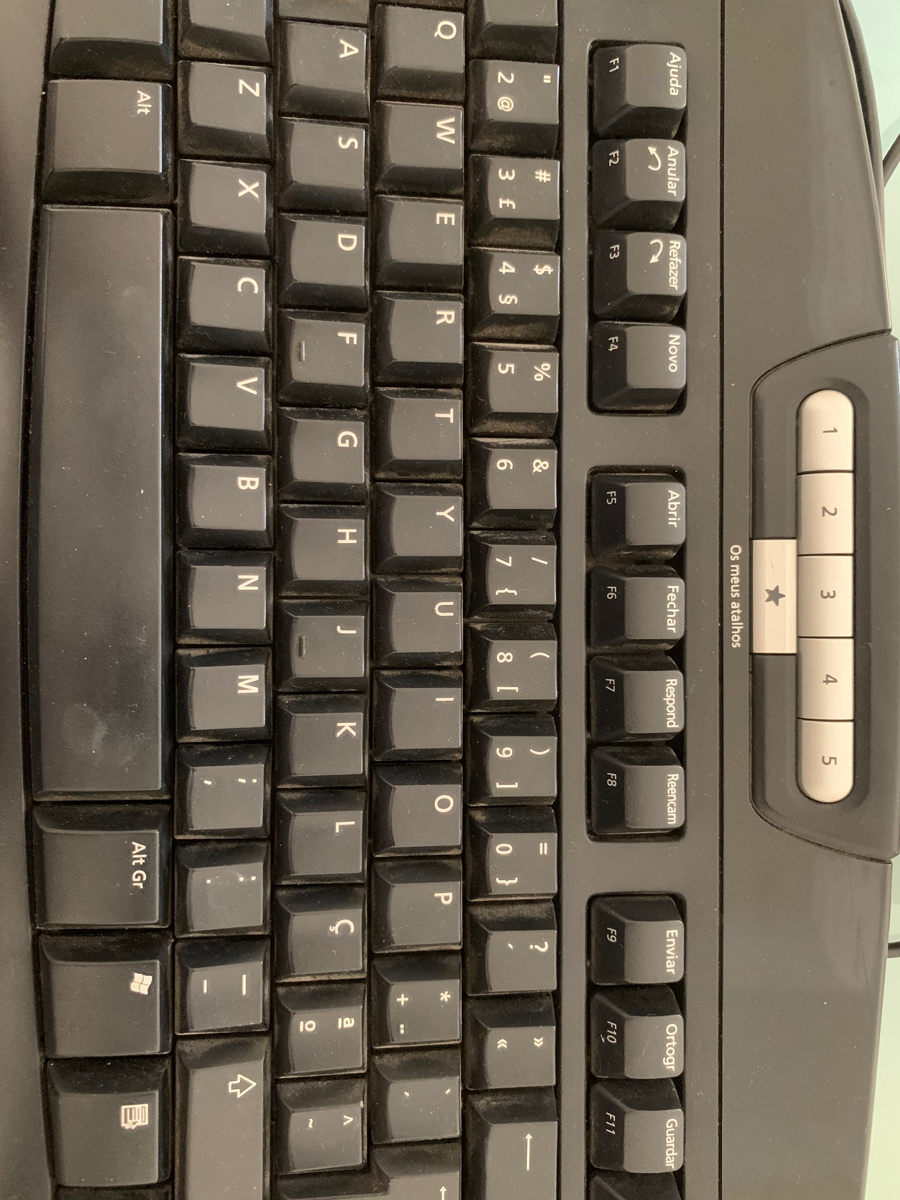 Teclado Microsoft para computador