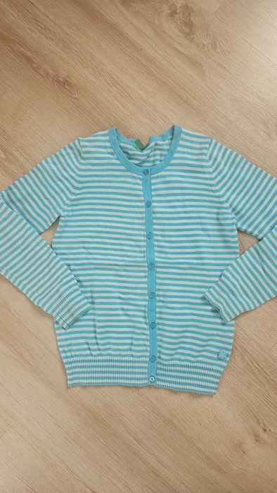Sweter kardigan benetton dziewczynka 128