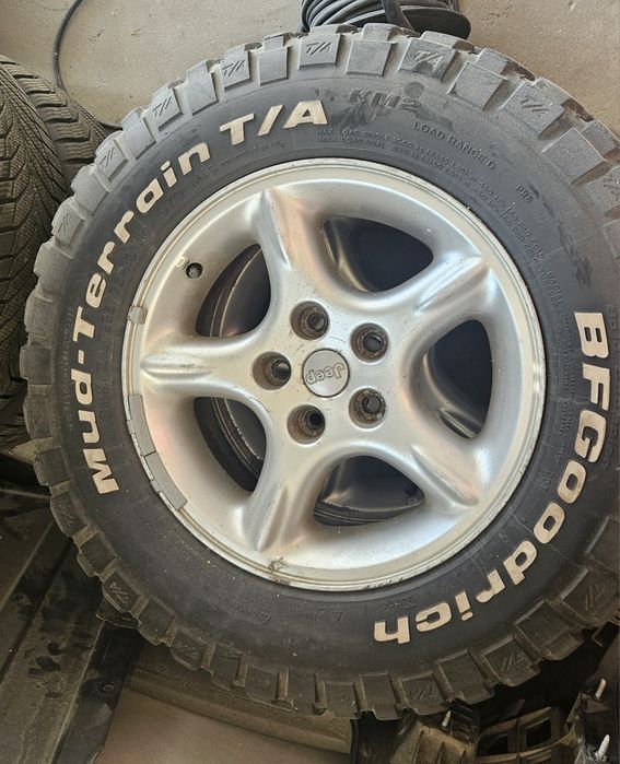 Koła,  alufelgi,  opony terenowe Jeep 225/75 r16