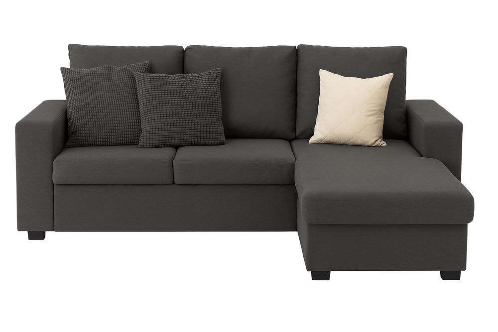 Sofá Chaise Longue Reversível Cinzento