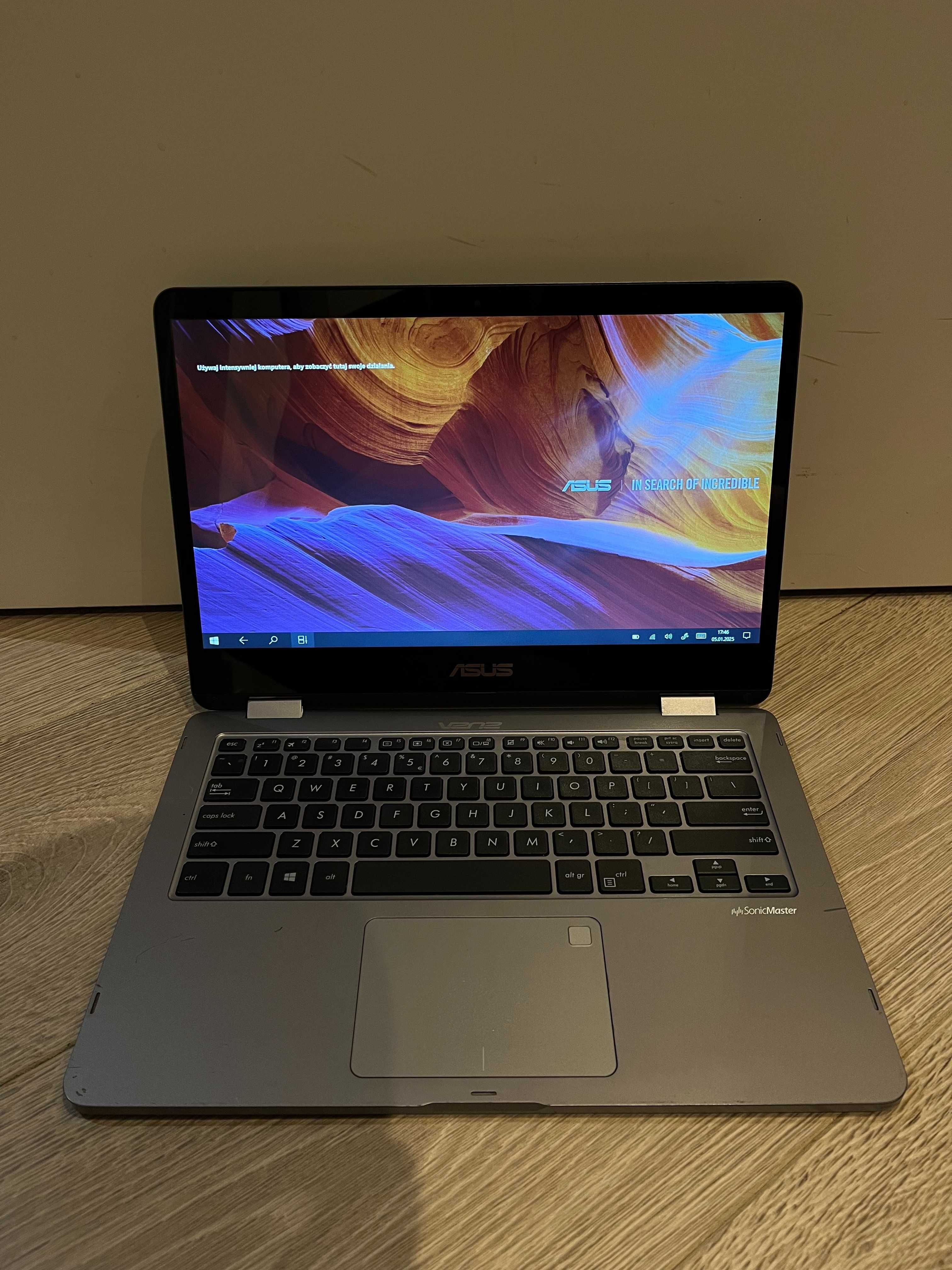ASUS VivoBook Flip 14 TP401M Notebook 2w1 - dotykowy ekran Windows 10