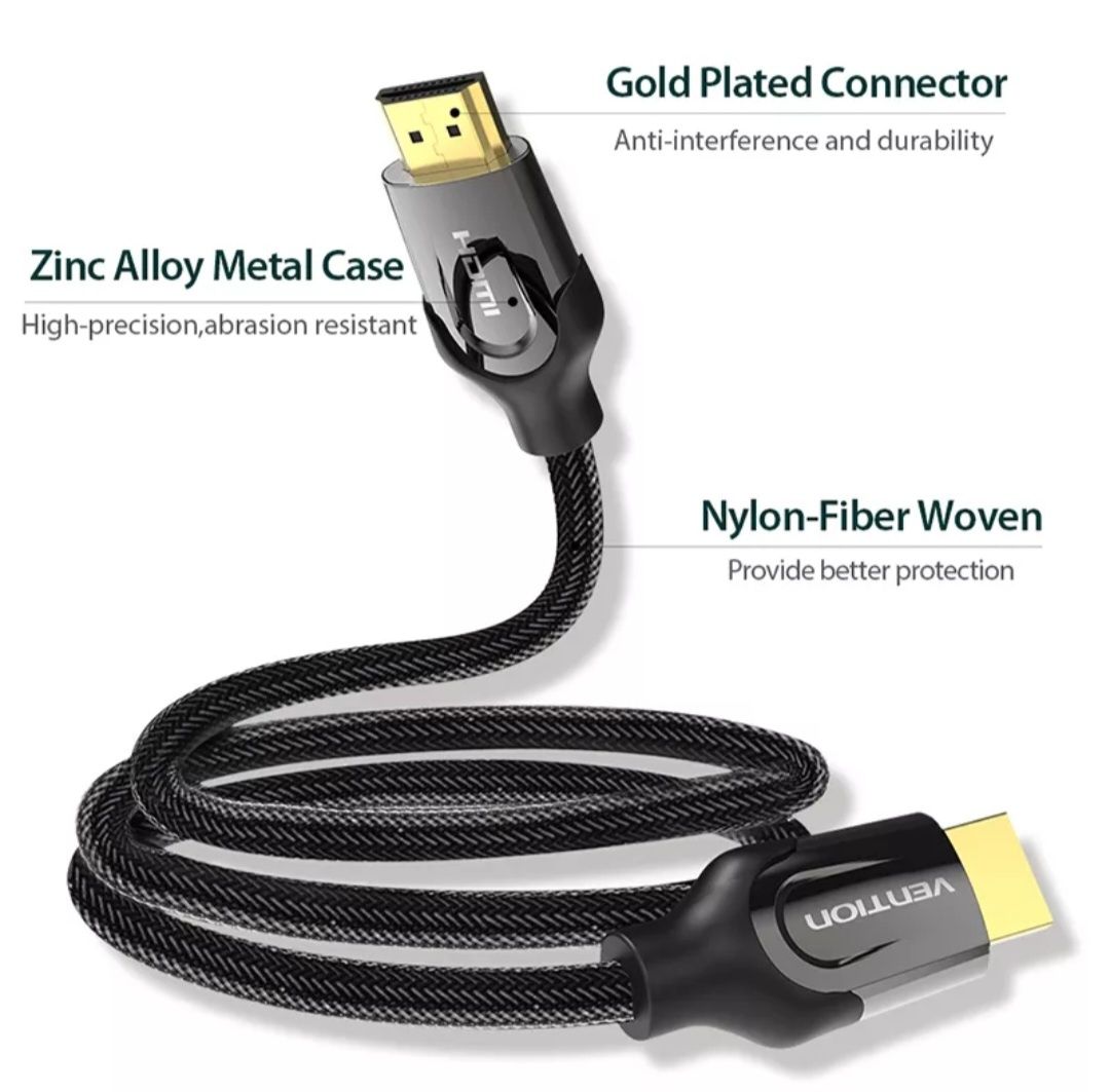 Kabel HDMI 4k 2.0 vention 0.75 m nowy