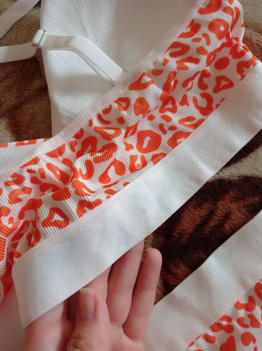 Комплект леопард оранжевый С-М