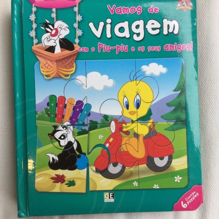 Livro Puzzle Looney Tunes