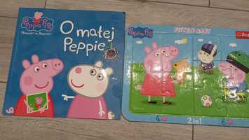 Świnka Peppa książka+ puzzle