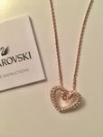 Naszyjnik Swarovski serce golden rose