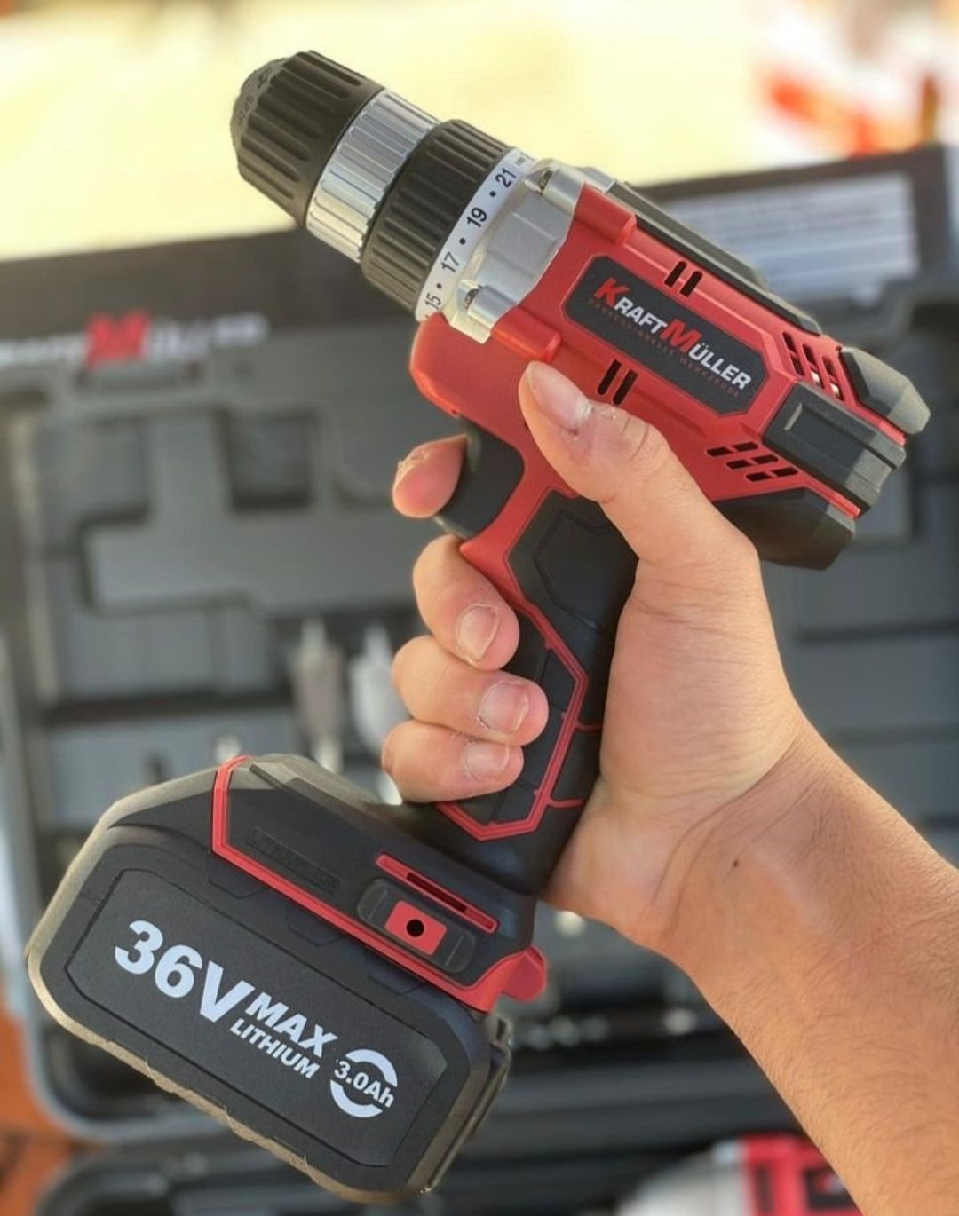 Conjunto Aparafusadora e Máquina de Impacto 36v