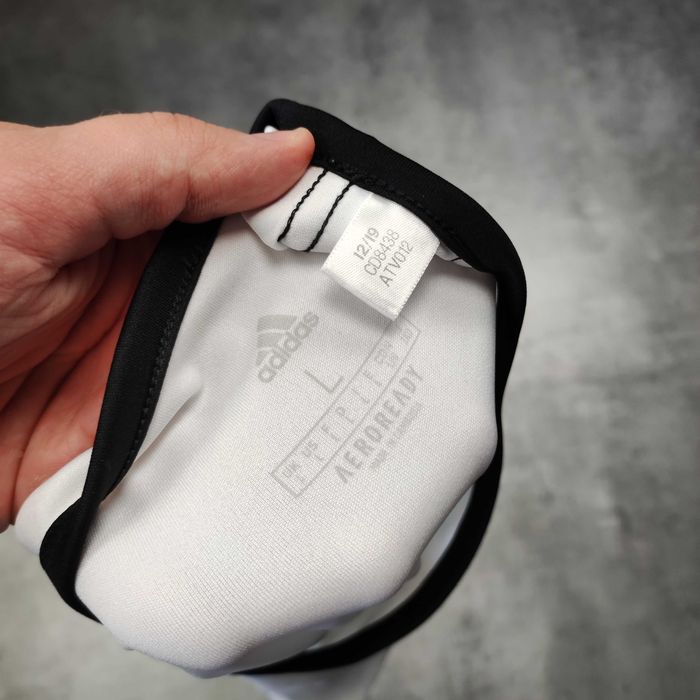 MĘSKA Koszulka Sportowa Adidas Małe Logo Bieganie Siłownia Klasyk