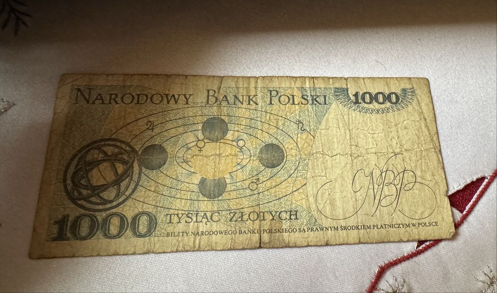 Banknot 1000 zł z 1982 roku