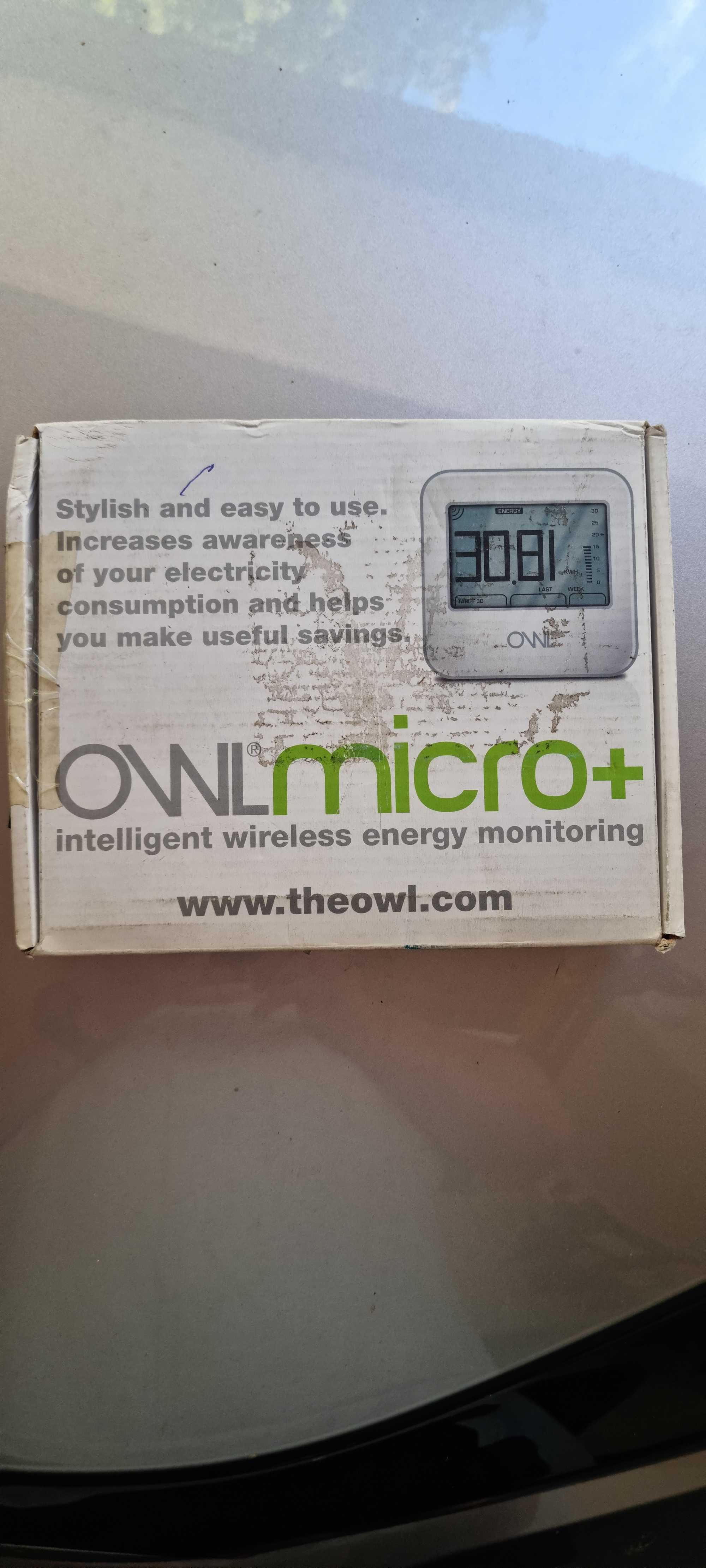 Monitor energii elektrycznej OWL Micro z alarmem zużycia KWH