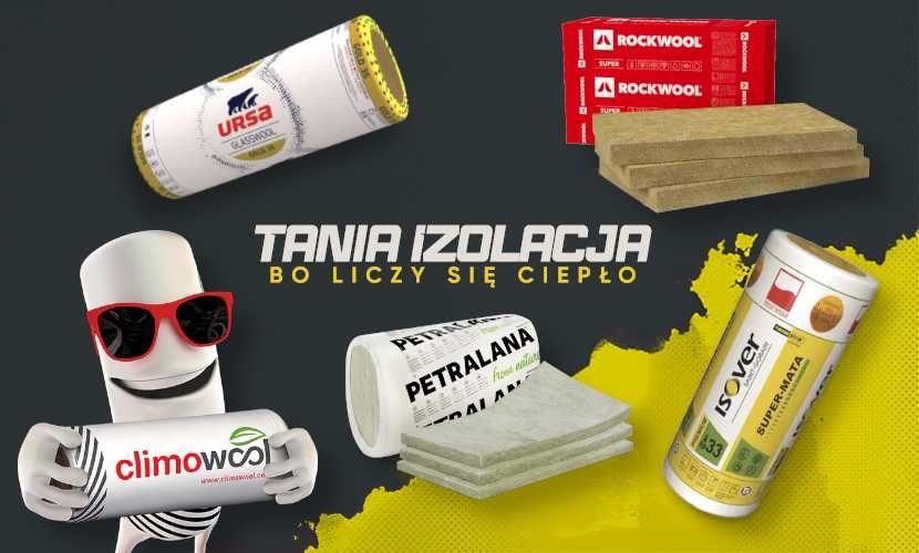 Wełna mineralna - skalna i szklana | rolka i płyta | Prosto z fabryki