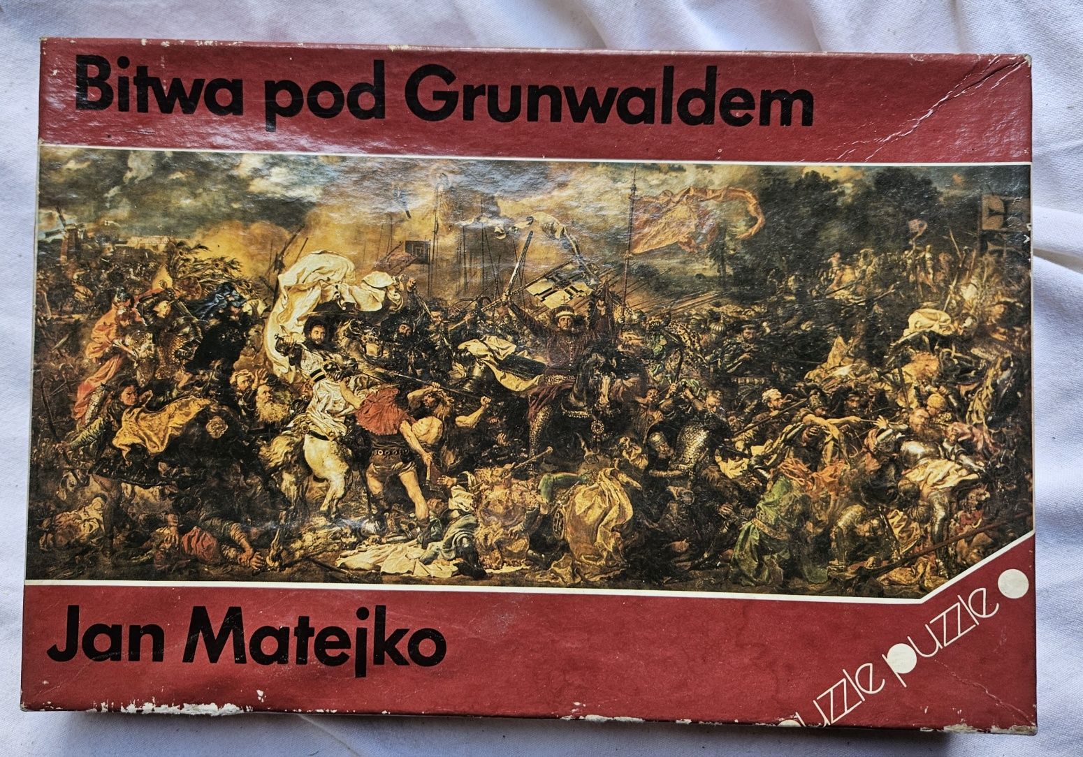 Stare puzzle vintage Bitwa pod Grunwaldem Jan Matejko
