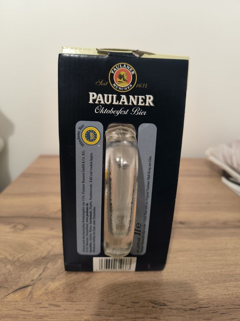 Kufel 1l Paulaner Oktoberfest oryginalne opakowanie