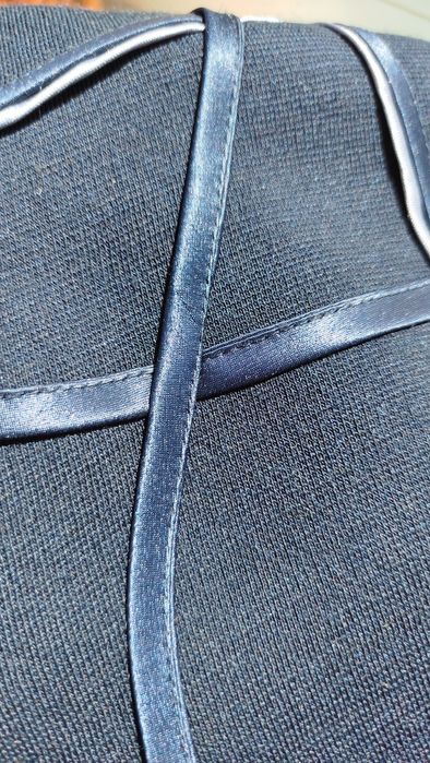 Трикотажный деми костюм с юбкой батал.