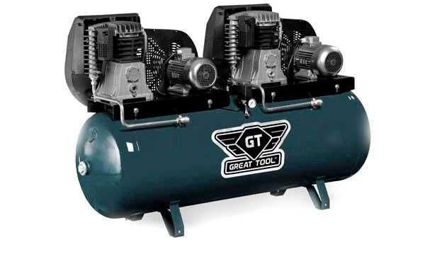 Compressor 500L 5,5+5,5HP Great Tool