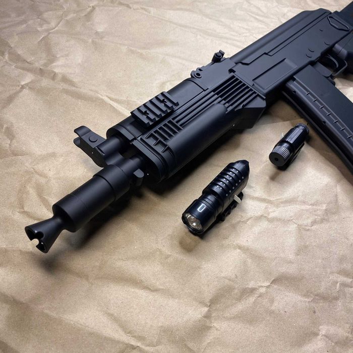 Автомат АК105 Cyma P47A Original – іграшкова, з лазером і ліхтариком