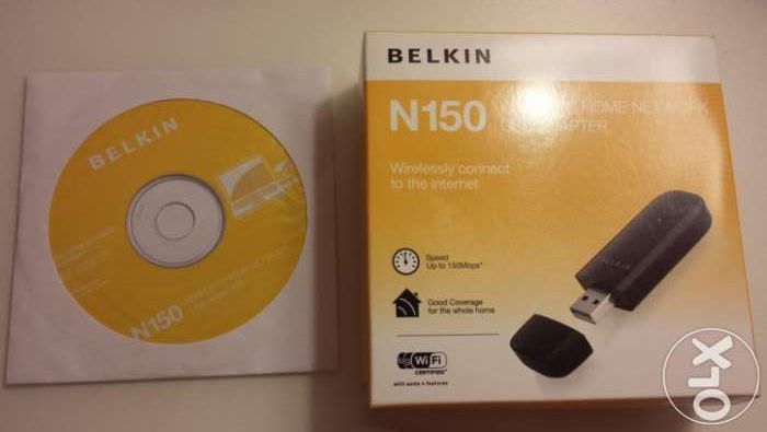 Adaptador USB sem fios - Belkin Adaptador Wireless USB N150