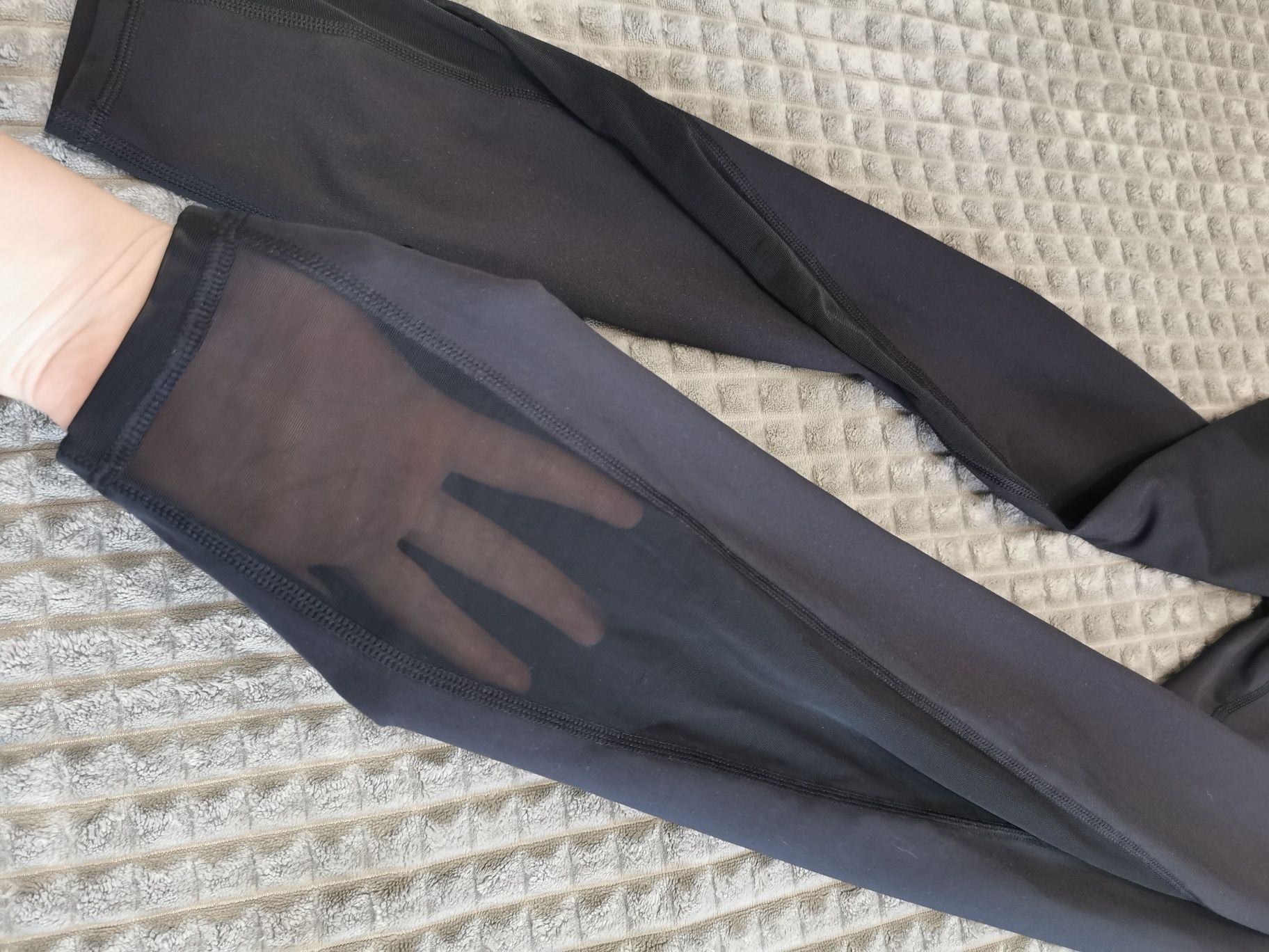 Nowe ciążowe legginsy treningowe H&M Mama czarne