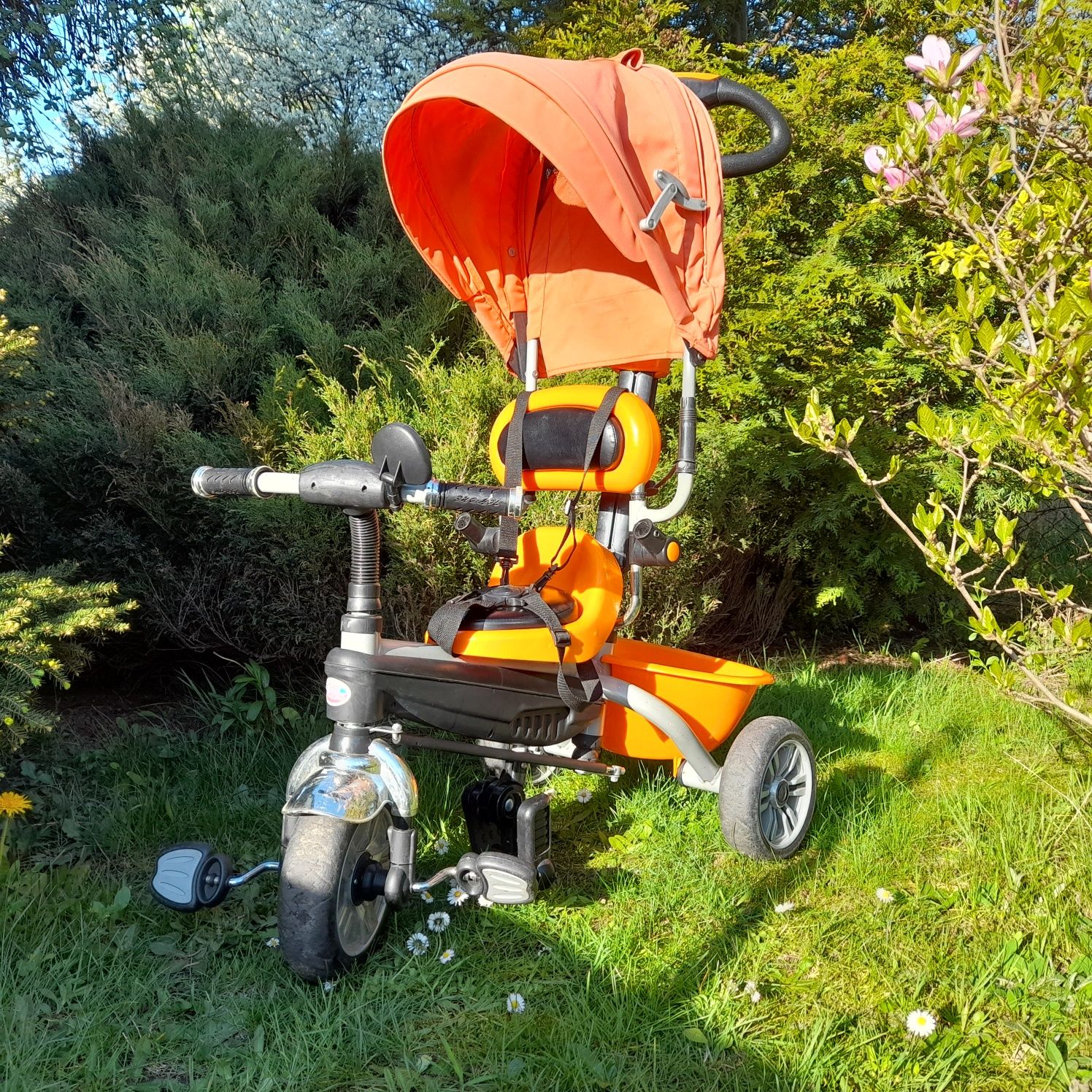 BABYMAXI Rowerek Trójkołowy PATY BIKE PLUS - pomarańczowy