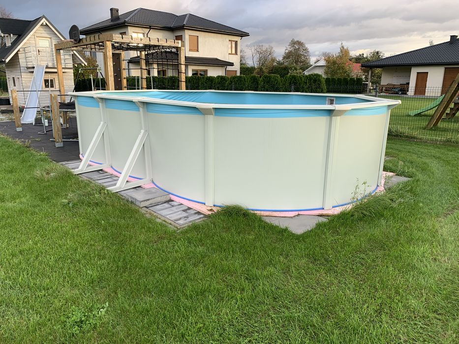 Basen ogrodowy stalowy KANADYJSKI 610x360x120 cm WRAZ Z WYPOSAŻENIEM