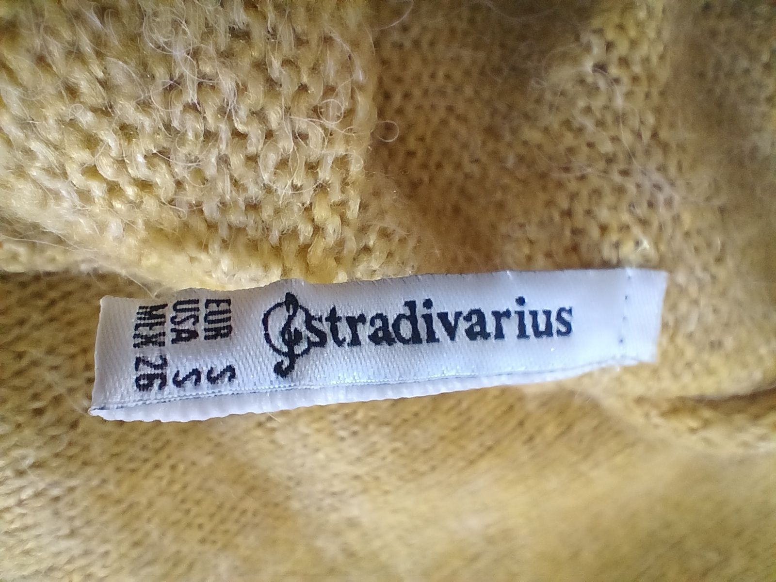 Żółty sweterek Stradivarius 36/S