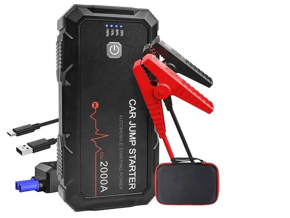 Booster Arranque Baterias 12V  2000A Power Bank USB/20.000mAh (NOVO)