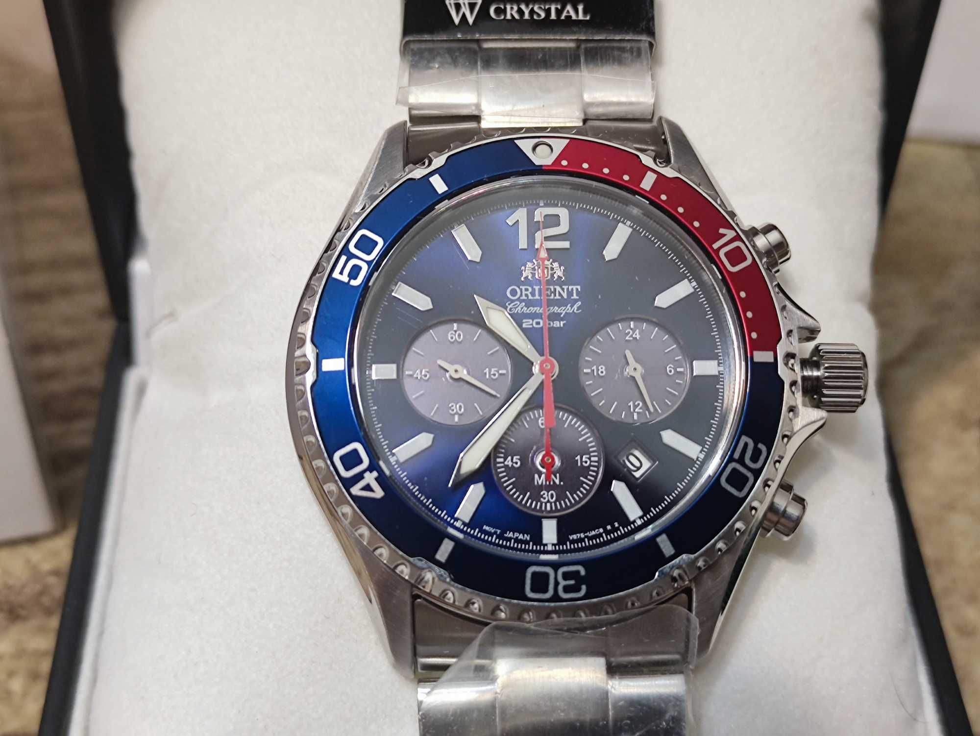 Часы Orient RA-TX0201L10B - хронограф, сапфир