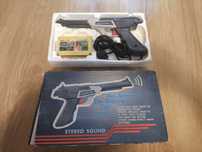 Pistolet casel dyskietka box folie lata 90