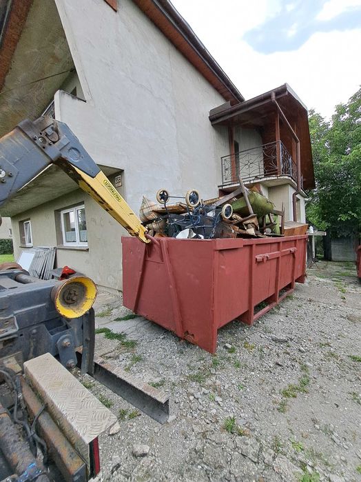 Kontener na gruz śmieci odpady Wadowice Kalwaria Zator Andrychów BDO