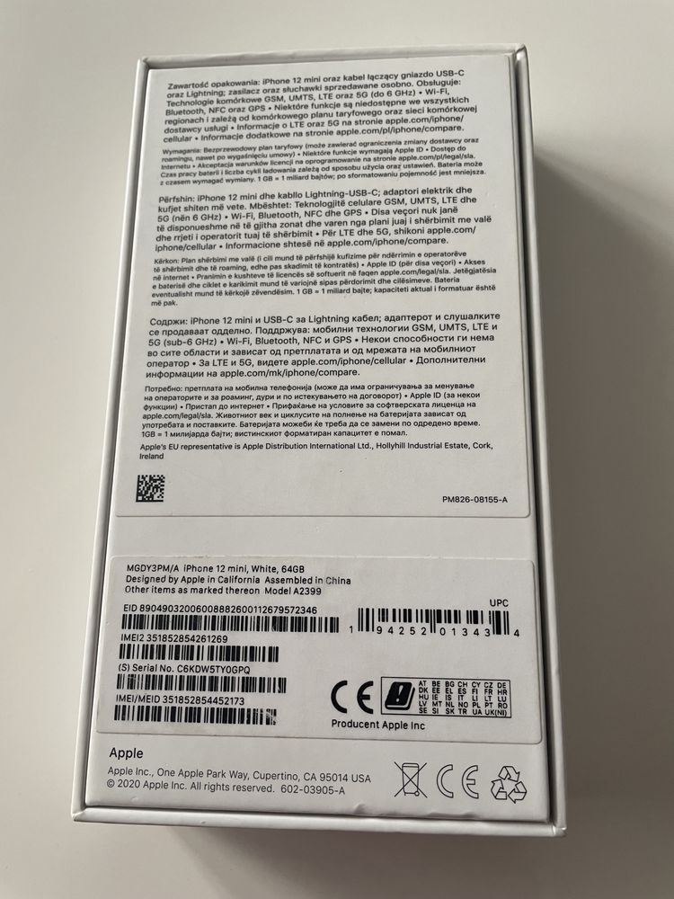 iPhone 12 mini 65 GB pamięci