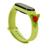 Strap Opaska Xiaomi Mi Band 6 / Mi Band 5 Silikonowy Zielony (Jemioła)