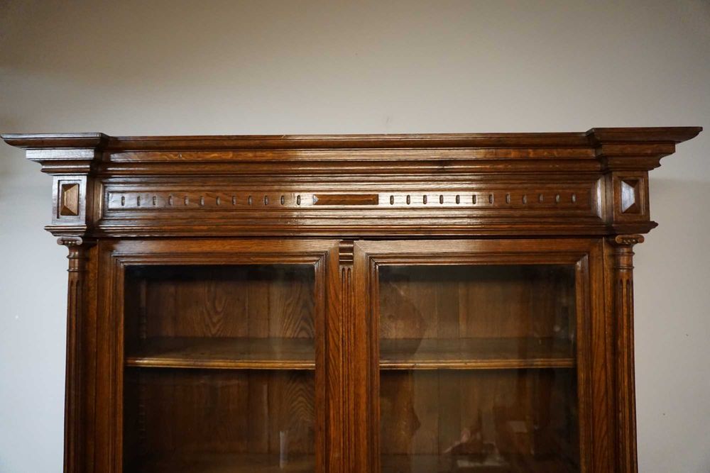 Wysoka Eklektyczna Biblioteka Francuska PO RENOWACJI