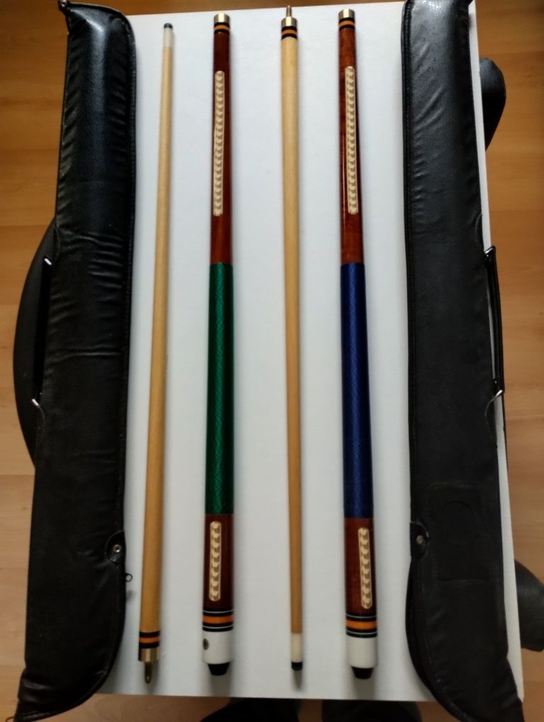 tacos de snooker novos com bolsa