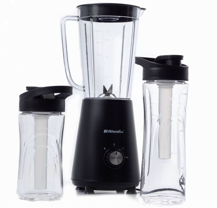 blender kielichowy smoothie + 2 bidony + 2 wkłady chłodzące 5w1 mocy