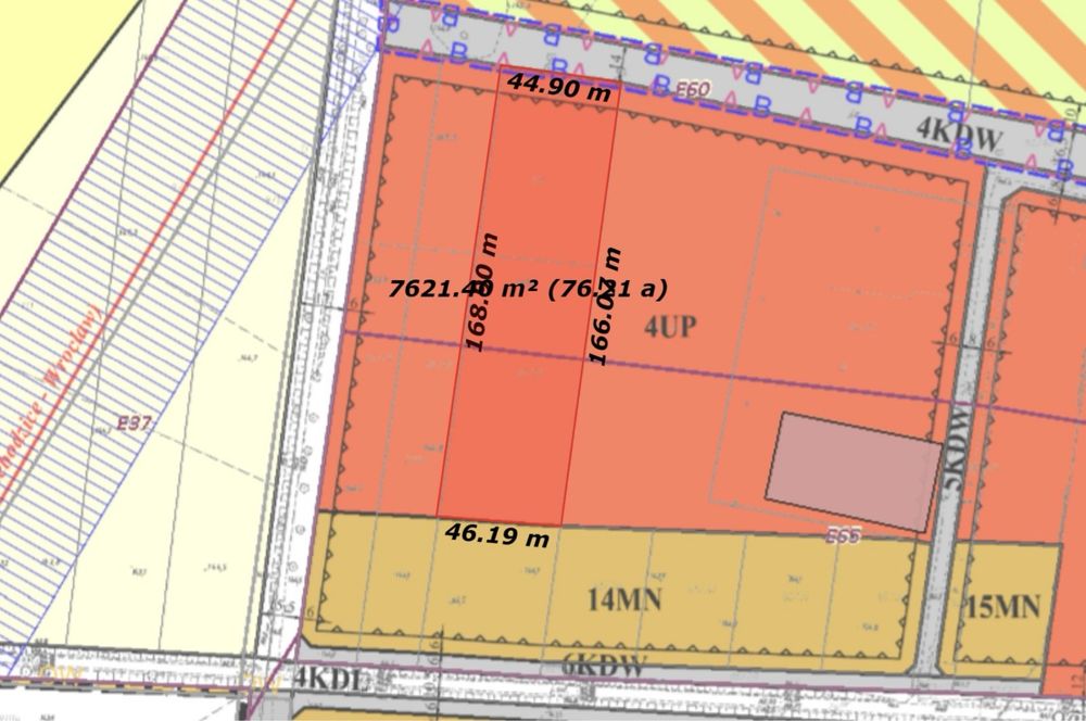 Działka budowlano-usługowa 1ha, Krzyżowice