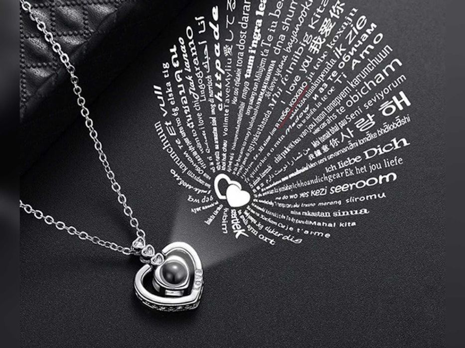 Подарунковий набір на Валентина справжня Троянда в шкатулці і кулон