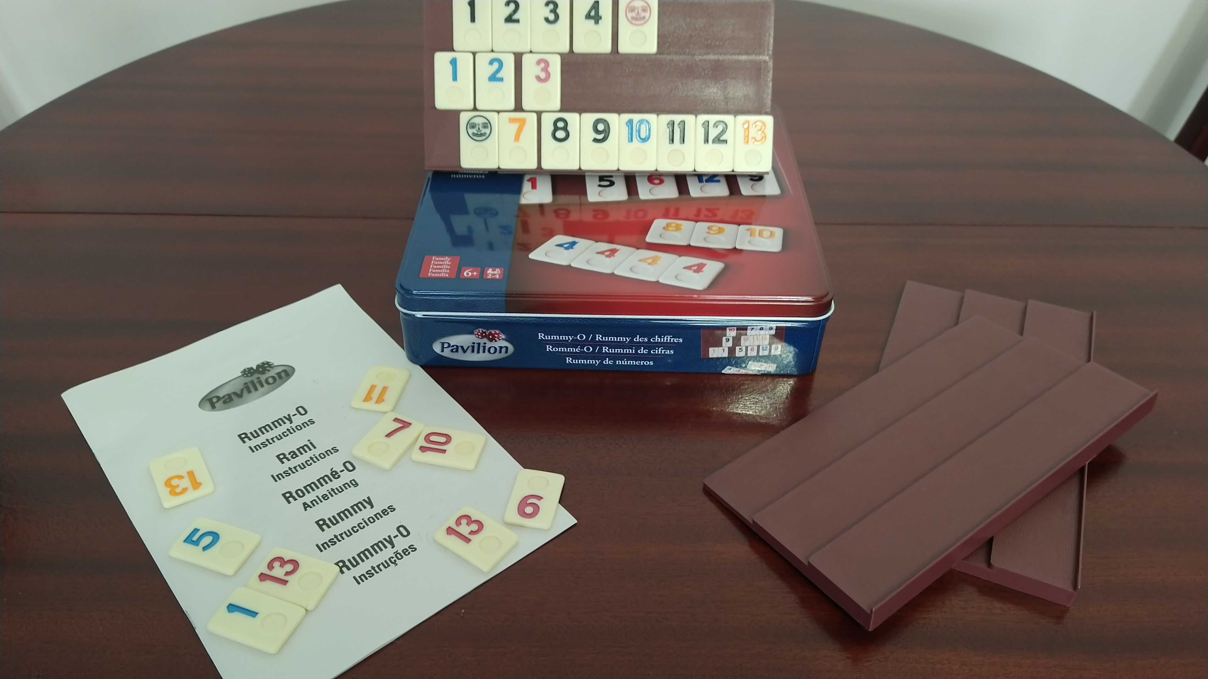 Jogo Rummy caixa metálica