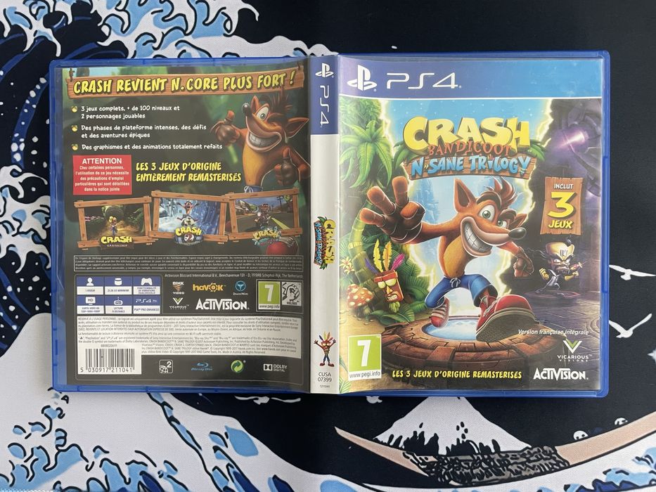 Jogo Crash Bandicoot Trilogy Ps4