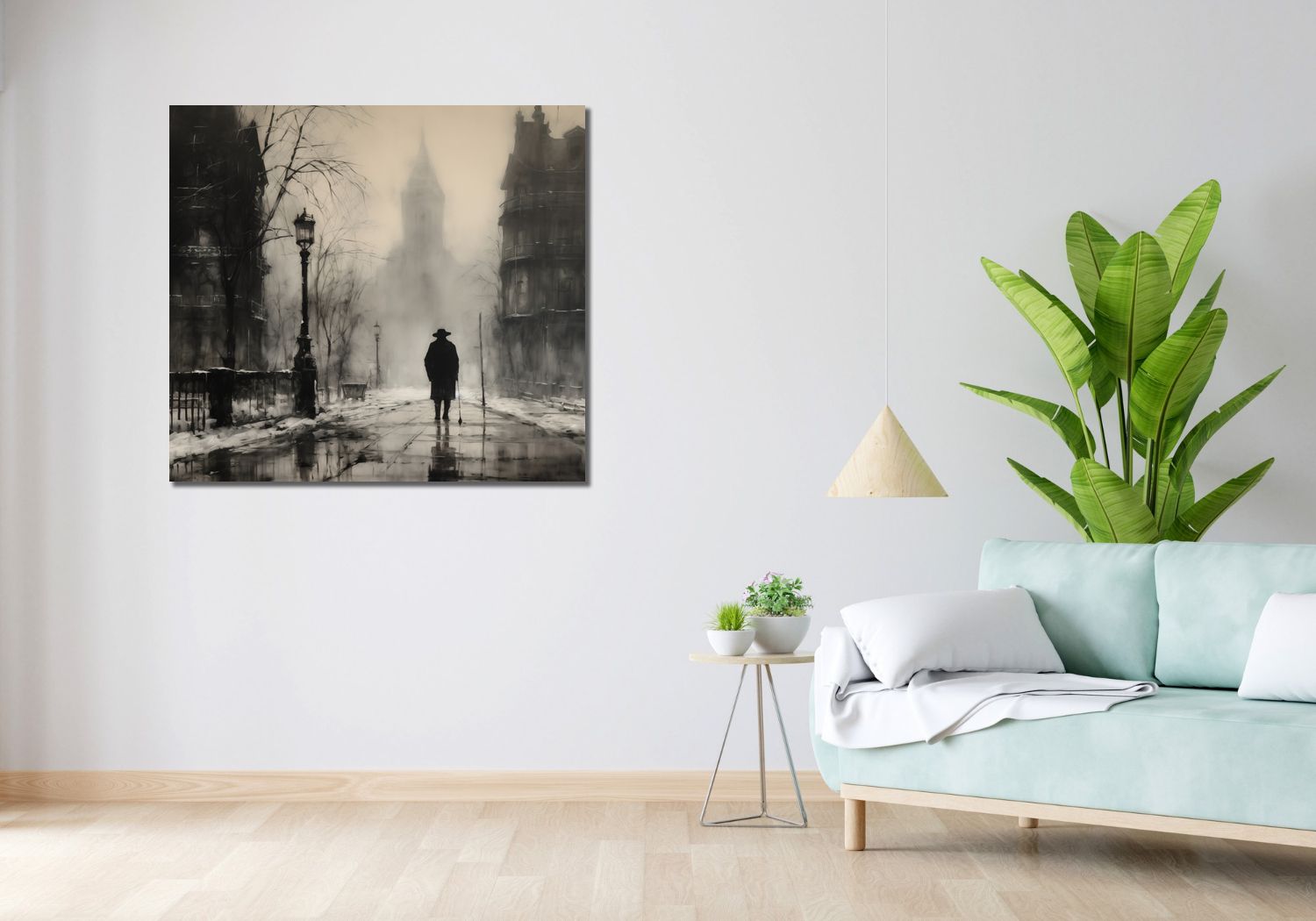 Obraz 100x90cm Mgła nad Londynem