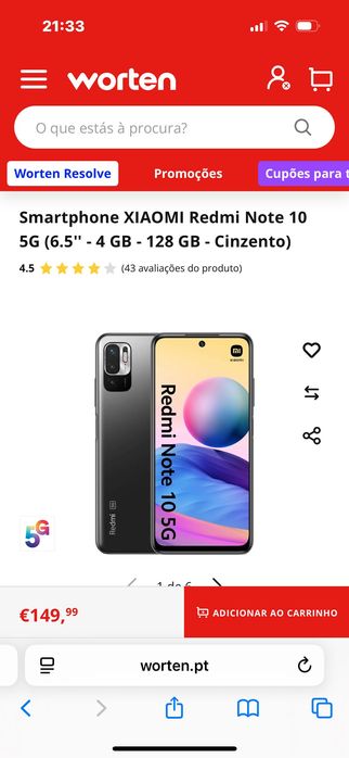 Xiaomi redimi note 10