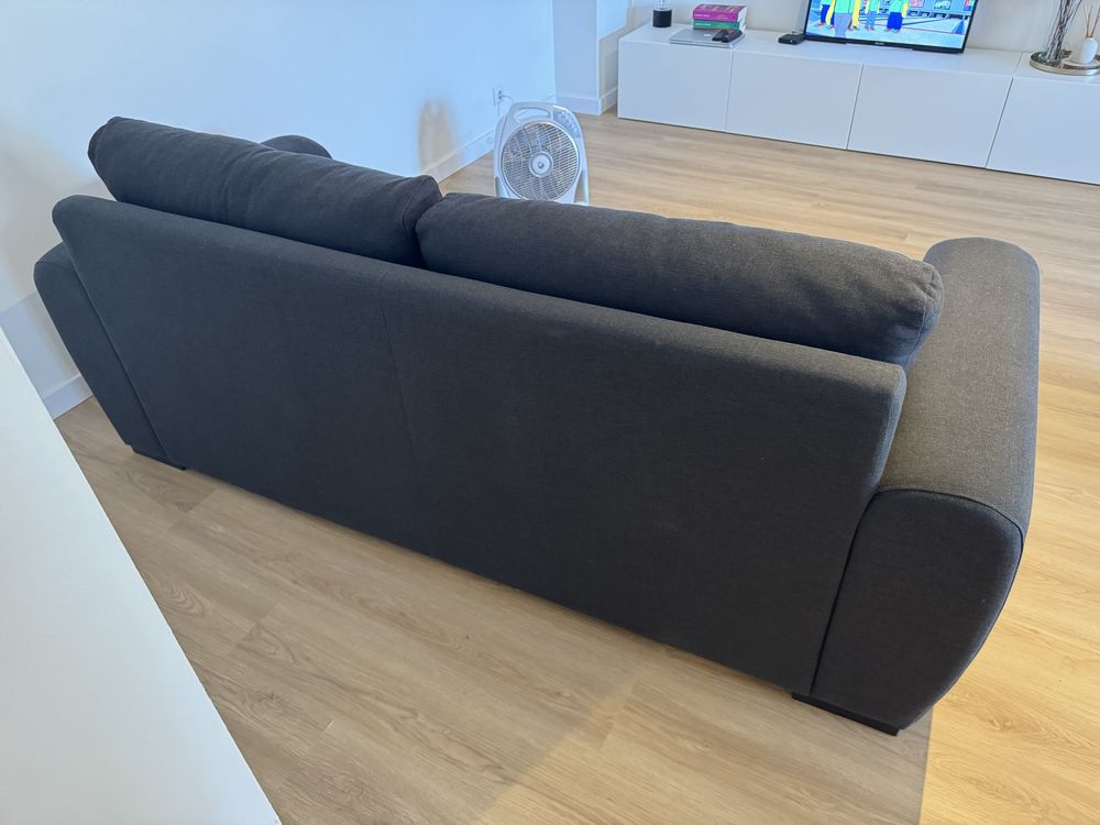 Sofa 3 lugares azul escuro