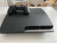 Playstation 3 Slim Ps3 Bardzo ladna 120gb pad Dualshock 3 czarna kable
