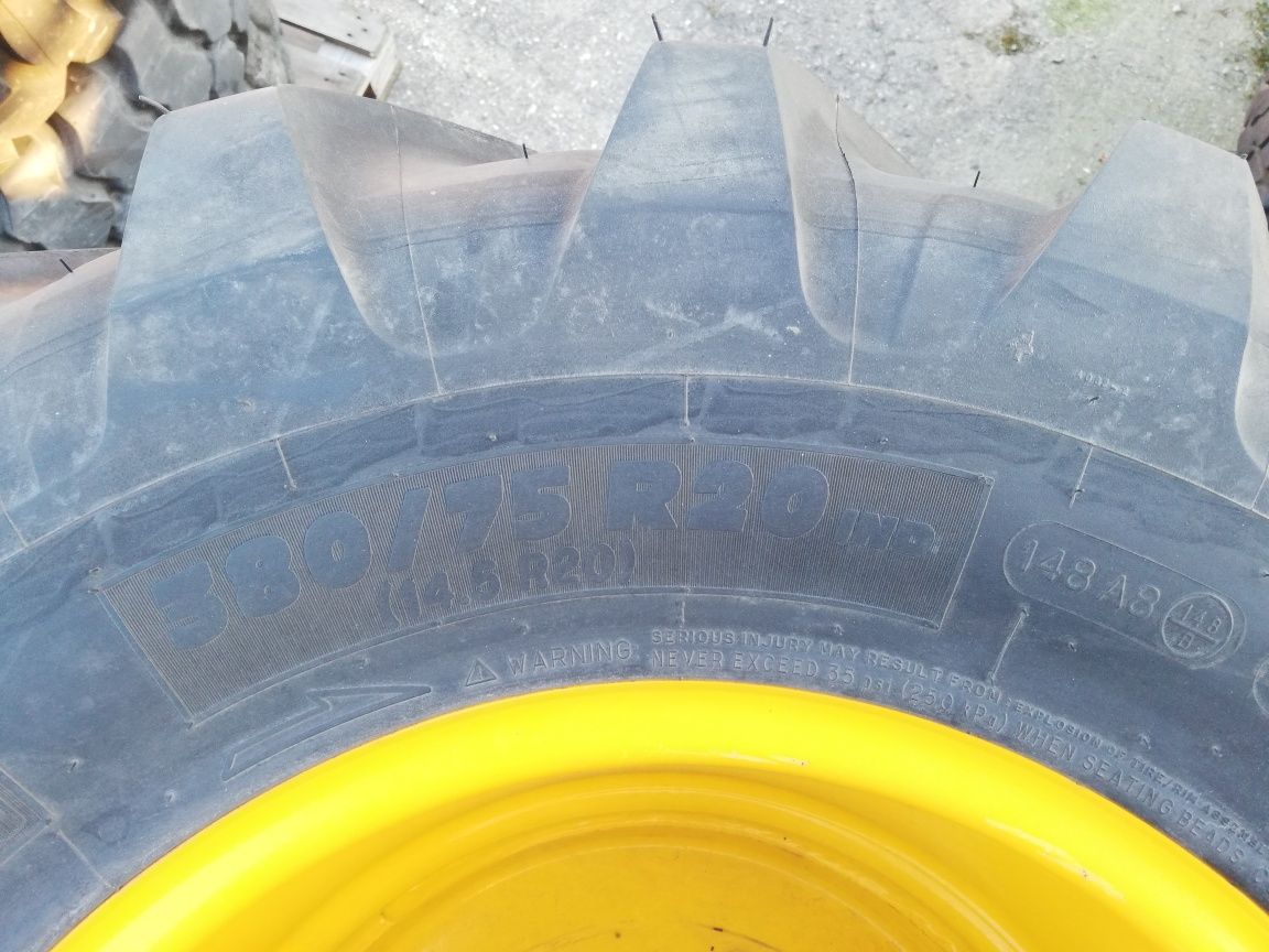 Koła JCB 380/75r20 (14,5r20) Michelin XMCL jak nowe