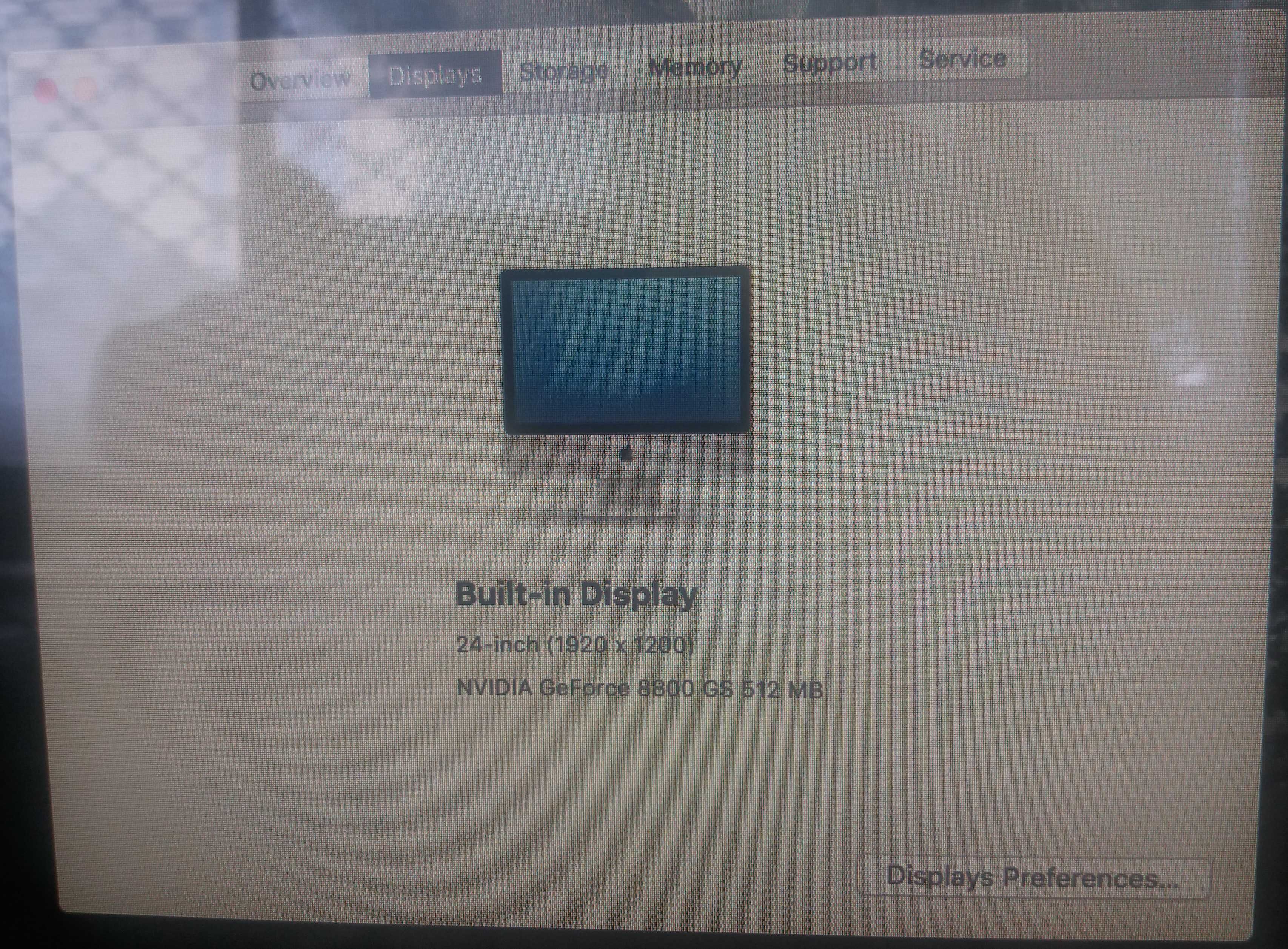 Desktop iMac24/3.06 em excelente estado com anomalia indeterminada