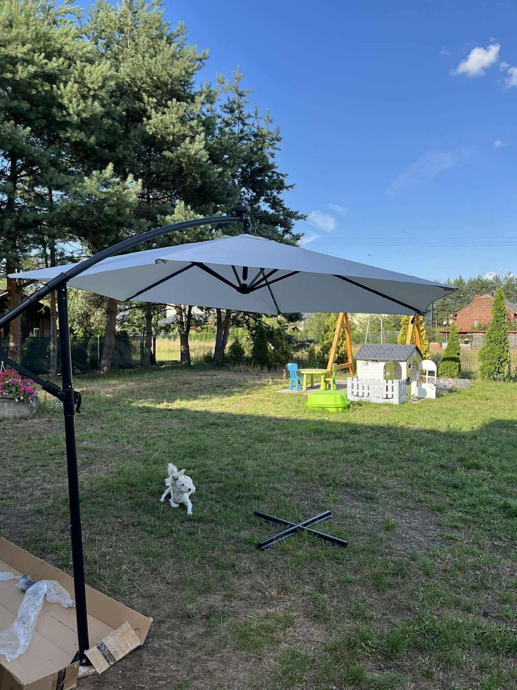 Parasol ogrodowy przeciwsłoneczny lampki LED